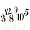 1-12 Black Table Numbers by Celebrate It™